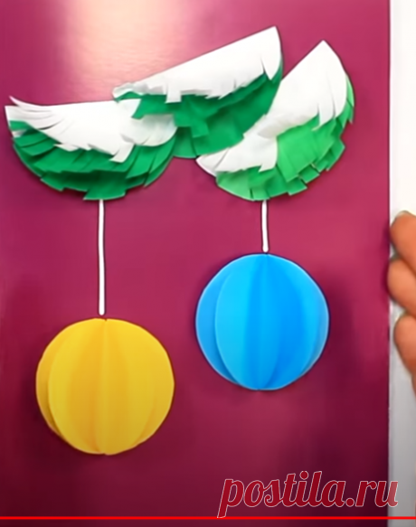 5 изумительных открыток на Новый Год ❄ DIY Новогодние открытки - YouTube