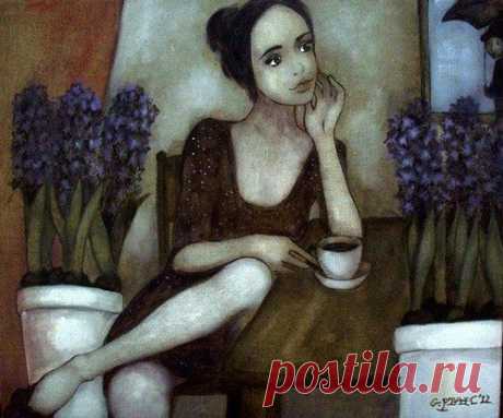 Ирина Сабитова
Принесите мне кофе – изысканно-нежный,
С лунным образом в чашке и с россыпью звезд.
Я хочу насладиться горчинкой небрежной
До восторга в душе, и до радостных слез!