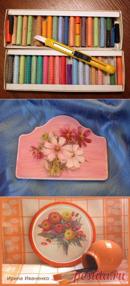 Декупаж с пастельной растушевкой: порция дельных советов