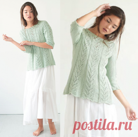 Ажурный пуловер Lavandin | ДОМОСЕДКА