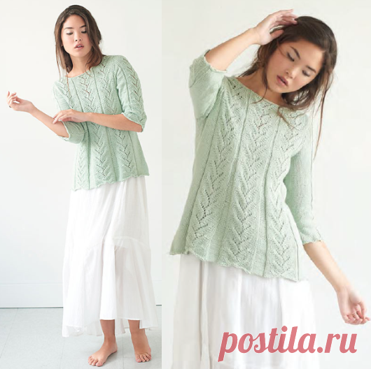 Ажурный пуловер Lavandin | ДОМОСЕДКА