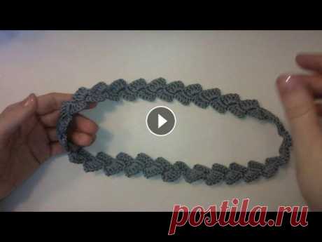 Тесьма - косичка, поясок Вязание крючком для начинающих Crochet Braid Тесьма-косичка для шляпки, поясок. Тесьма связана крючком по мотивам брюггской тесьмы. Оставьте отзыв в комментариях и подпишитесь на канал Шляпка укр...