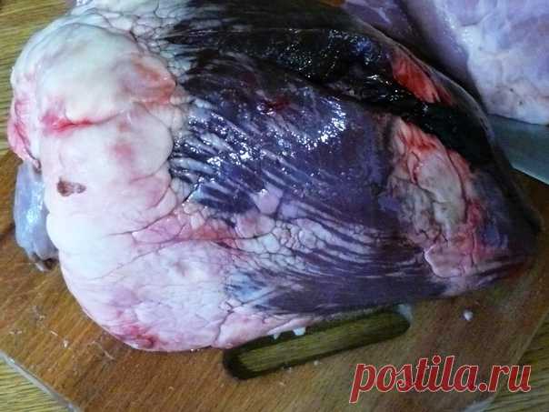 Запись Сергея Киреева Бефстроганов из говяжьего сердца.Вчера покупал говяжье сердце, и милая продавщица спросила: 
