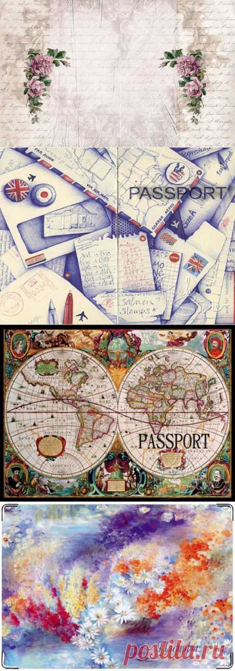 для обложки на паспорт / Картинки для декупажа / PassionForum - мастер-классы по рукоделию