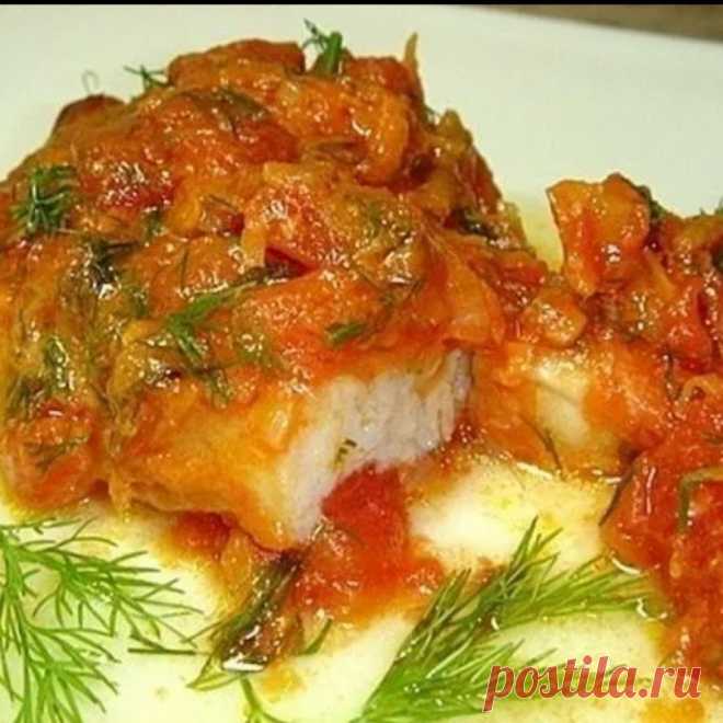 Рыба с помидорами | Самые вкусные кулинарные рецепты