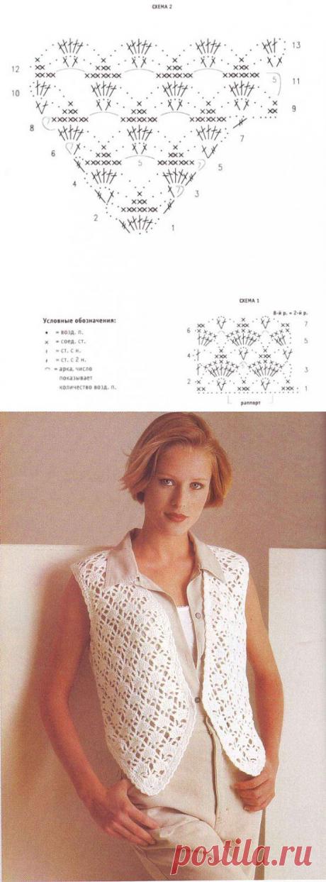 Вязаный жилет - Вязание крупных изделий для взрослых
