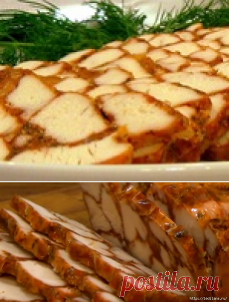 Мраморная закусочная курица.