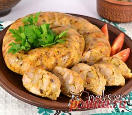 Домашняя куриная колбаса с паприкой и прованскими травами фото рецепт приготовления