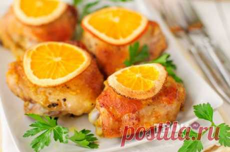 Жаркое из курицы с апельсином и пряностями