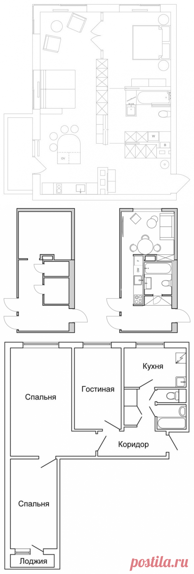 Дизайн интерьера маленькой квартиры, фото дизайна маленьких квартир | Houzz Россия