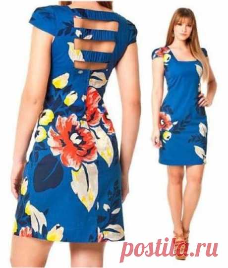 Vestido tubinho com decote nas costas | DIY - molde, corte e costura - Marlene Mukai