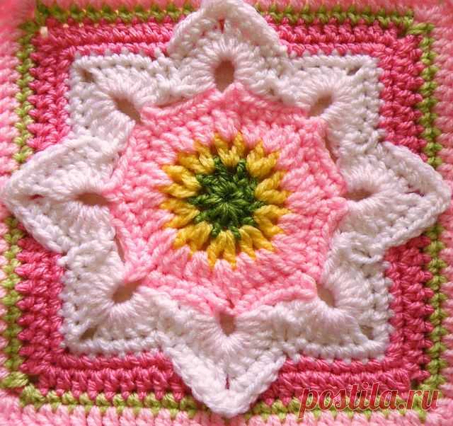 Бабушкин квадрат:Eight Pointed Flower