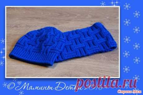 Комплект для мальчика шапка и снуд спицами &quot;Дорожки -2 &quot;))) - Вязание - Страна Мам