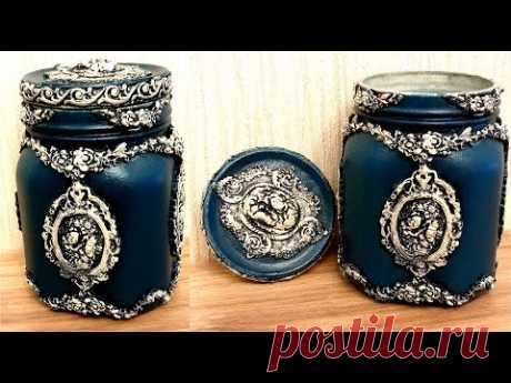 DIY/Vintage glass jars decoration/Home decor