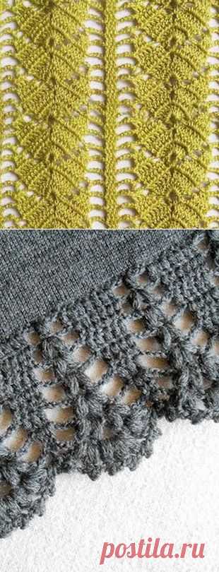 Схемы узоров крючком