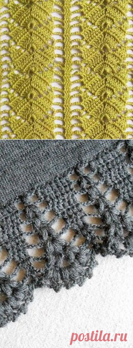 Схемы узоров крючком