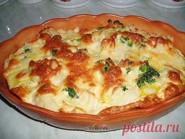 Кабачковая запеканка с фаршем в яичной заливке..