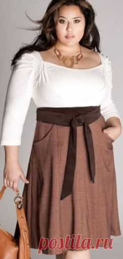 Юбки XXL: фото юбок для полных женщин