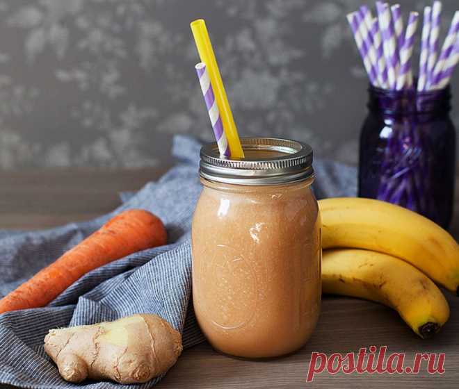 Полезный перекус… Морковно-имбирный смузи — Вкусные рецепты