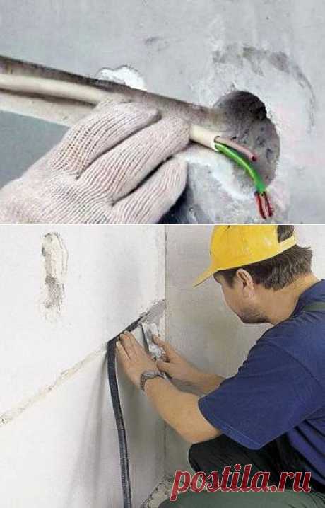 Монтаж скрытой электропроводки » Время новостей