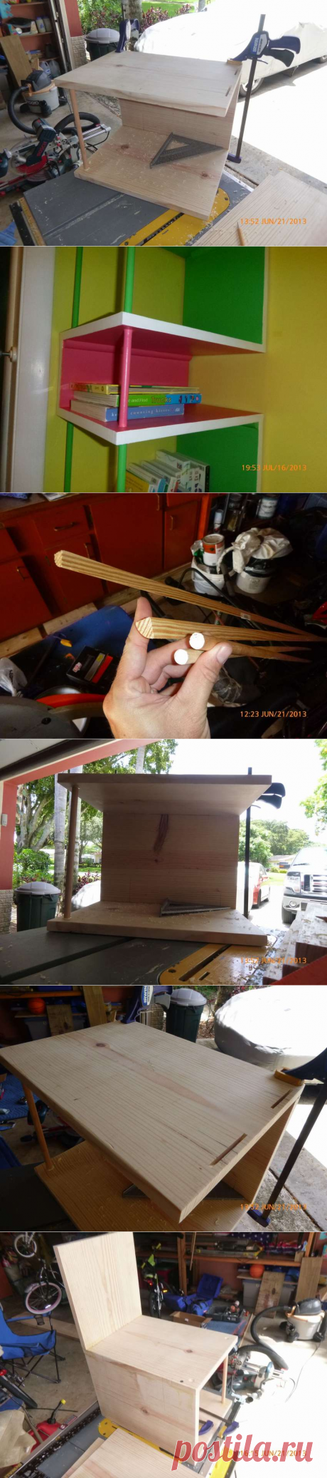 Угловая Книжная полка для детей. Пошаговые фото изготовления