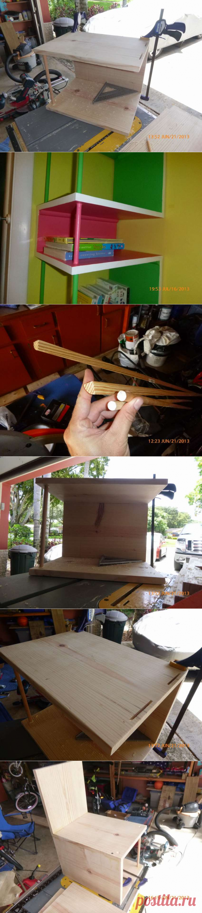 Угловая Книжная полка для детей. Пошаговые фото изготовления