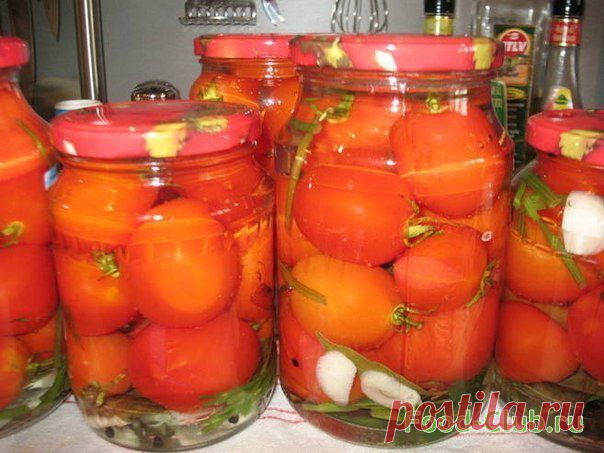 Маринованные помидоры (слегка остренькие) / Соленья и маринады / Кулинарные рецепты - Фуд-клаб.ру