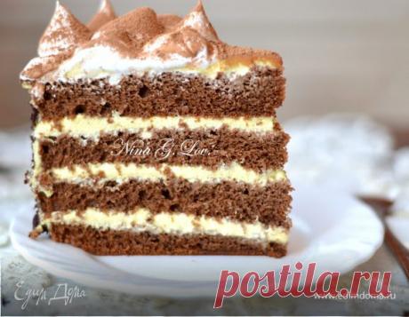 Торт "Тирамису" (Tiramisù) (по мотивам итальянского десерта). Ингредиенты: бисквит, яйца куриные, сахар