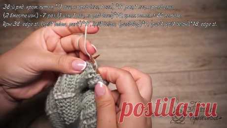 Домашние уютные следки спицами _ Homemade slippers knitting pattern