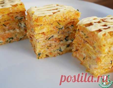 Необычный закусочный торт из тыквы – кулинарный рецепт