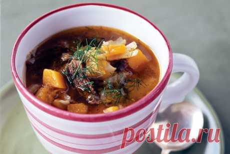 Lamb shank and fennel soup