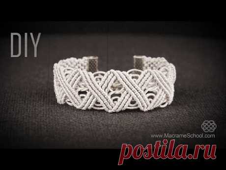 Eternal Zig Zag Lines X pattern Bracelet in Vintage Style | DIY - YouTube