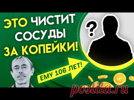 Лучший ЧИСТИЛЬЩИК СОСУДОВ за Копейки, на Вашем Столе. Рецепт 106 Летнего Доктора