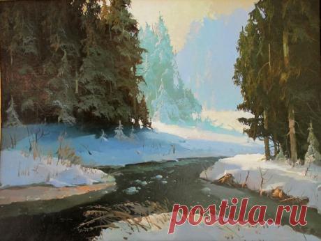 Прощание с зимой. Художник Виктор Быков (р. 1958г.)