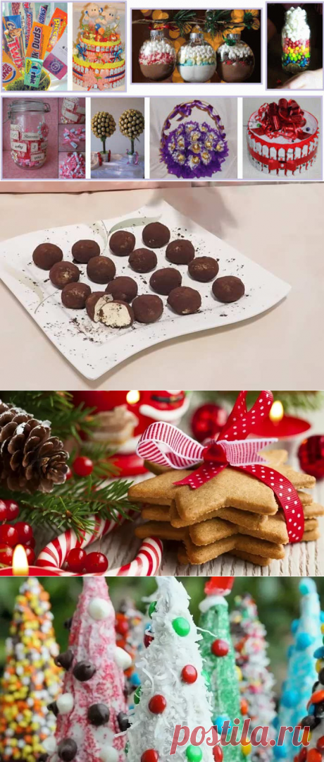 Сладкие подарки на Новый 2022 Год своими руками — идеи сладостей