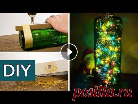 Самоделка под Новый год. Светильник из бутылки своими руками. Стройхак самоделка Новый год не за горами. Сделайте своими руками новогодний светильник из бутылки и елочной гирлянды и ощутите дыхание сказки. Простой в изготовлении и ...