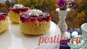 Мини бисквиты с брусничным соусом - кулинарный рецепт