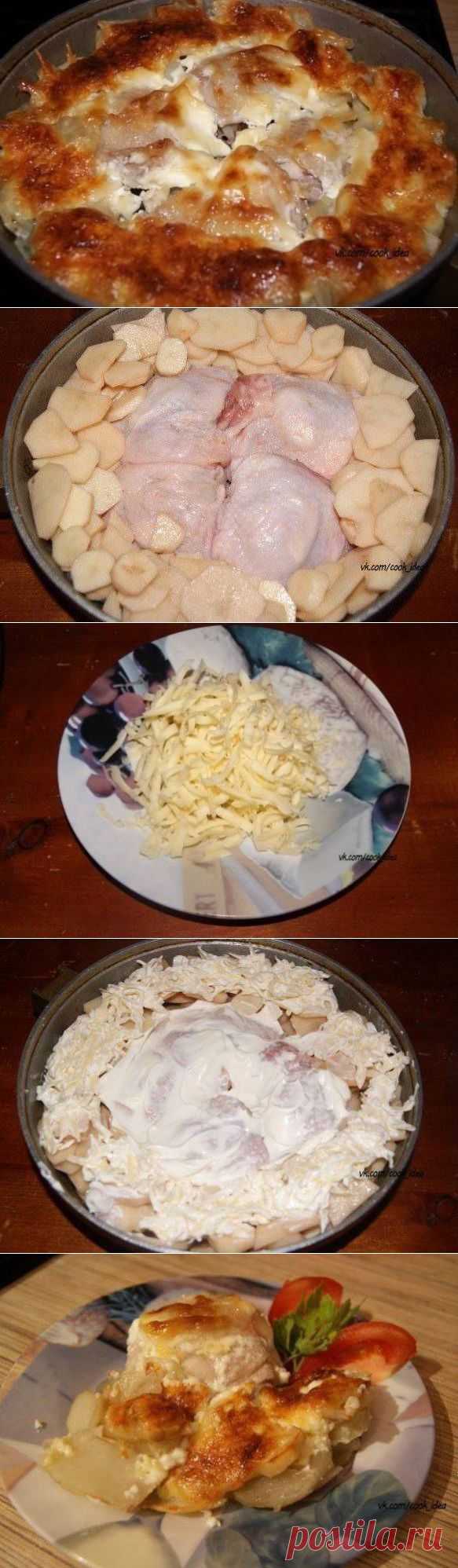 Куриные бедра в картофельном кольце