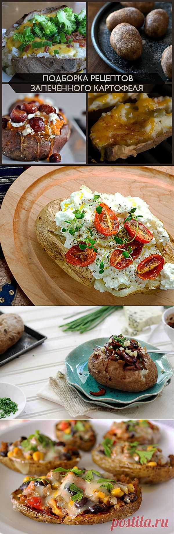 12 рецептов запечённого картофеля.