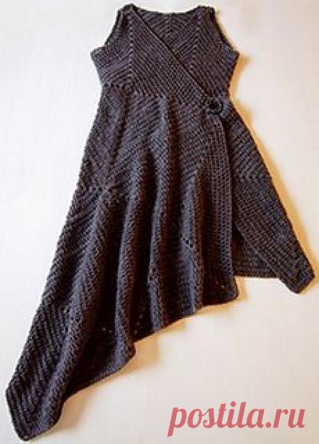 Платье-конструктор
из вязаных квадратов