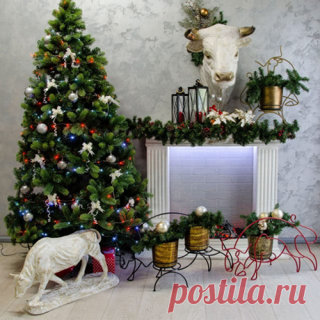 Элементы декора — символы года быка