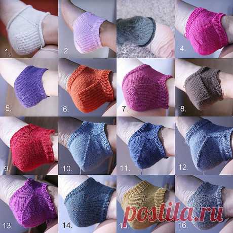 ВАРИАНТЫ ПЯТОЧЕК ДЛЯ ВЯЗАННЫХ НОСОЧКОВ. 
Сохраните себе, пригодится.