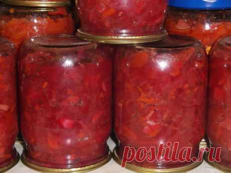 Борщ с картошкой на зиму - Простые рецепты Овкусе.ру