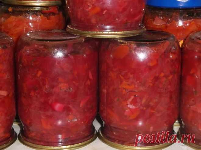 Борщ с картошкой на зиму - Простые рецепты Овкусе.ру