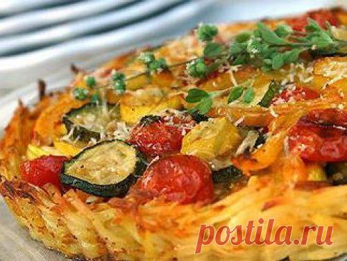 Летний овощной тарт