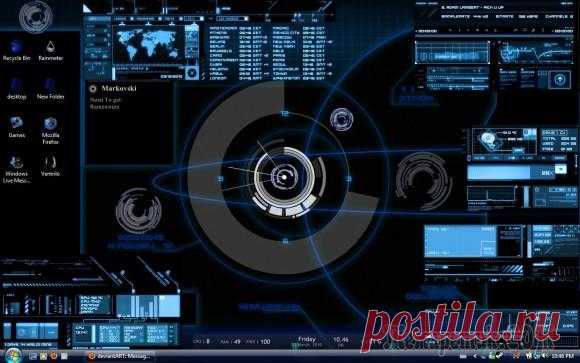 Как сделать креативный рабочий стол с помощью Rainmeter и RocketDock для Windows 8