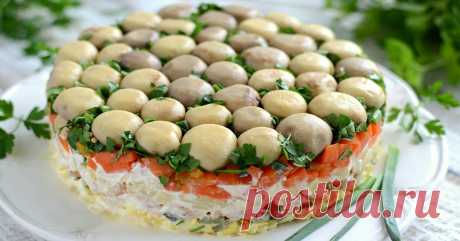 Салат «Грибная поляна»: настоящий шедевр кулинарного искусства!