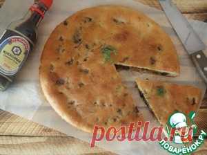Заливной постный пирог с капустой - кулинарный рецепт