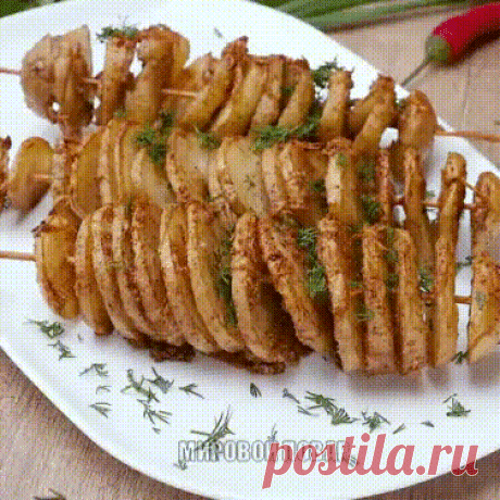 Кaртофель нa шпaжкaх c cыром!