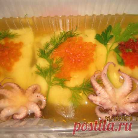 Заливное рыбное  с секретиками приготовления (вкусно и красиво)